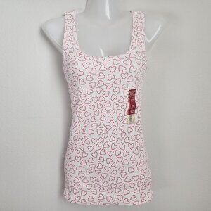 Women's Faded Glory Heart Tank Top. Size S (4-6).